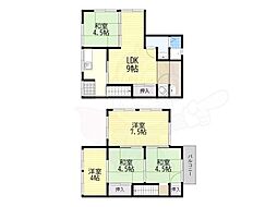 京都市山科区竹鼻立原町の一戸建て