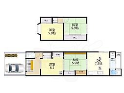 京都市山科区西野山射庭ノ上町の一戸建て