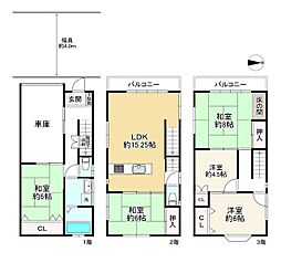 大阪市平野区長吉長原西２丁目の一戸建て