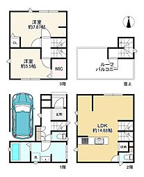 大阪市平野区瓜破６丁目の一戸建て