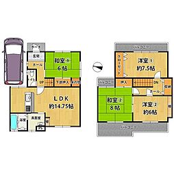 羽曳野市学園前5丁目中古テラスハウス