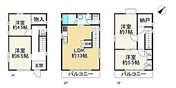 神戸市長田区水笠通６丁目の一戸建て