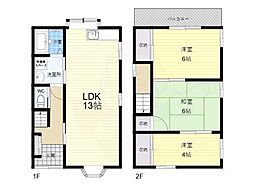 若江東町1丁目貸家