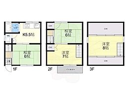東大阪市若江本町１丁目の一戸建て