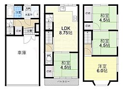 大東市寺川３丁目の一戸建て