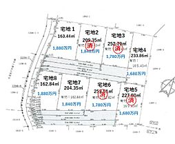 袖ヶ浦市坂戸市場分譲8区画　宅地1