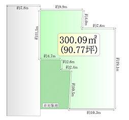 仙台市宮城野区東仙台3丁目　建築条件無し