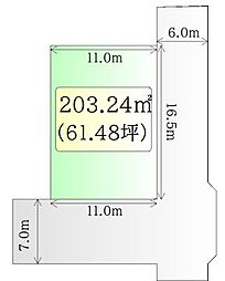 角田市角田字牛舘　建築条件なし