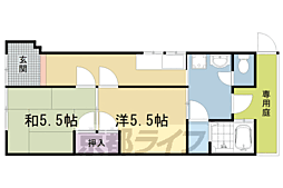 太秦辻ケ本町貸家 北西側