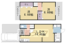 太秦安井二条裏町貸家 A