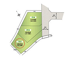 泉佐野市市場西2丁目　建築条件なし土地 3号地