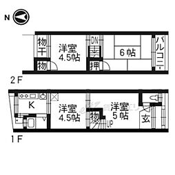 京都市左京区田中関田町の一戸建て