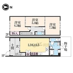 京都市下京区中堂寺前田町の一戸建て