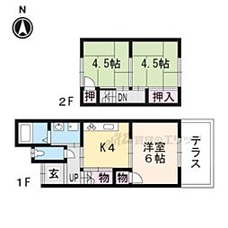 京都市山科区西野山中臣町の一戸建て