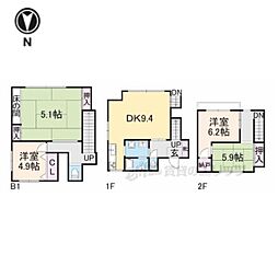 京都市伏見区桃山町鍋島の一戸建て
