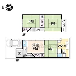 京都市山科区東野竹田の一戸建て
