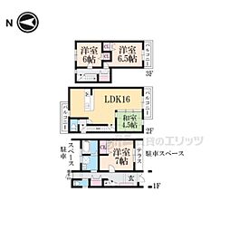 京都市山科区御陵大津畑町の一戸建て