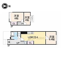 宇治市大久保町平盛の一戸建て