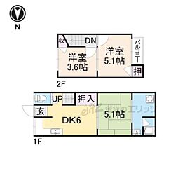京都市山科区北花山市田町の一戸建て