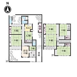 京都市左京区松ケ崎西桜木町の一戸建て