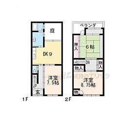 京都市右京区太秦安井藤ノ木町の一戸建て