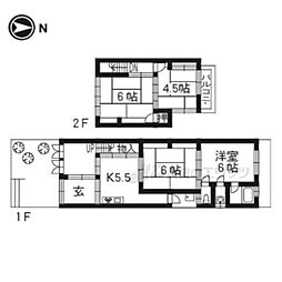 京都市左京区北白川蔦町の一戸建て