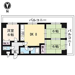 ハイムフロイデン一乗寺 6-F3