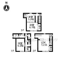 京都市中京区西ノ京南聖町の一戸建て