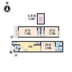 京都市山科区四ノ宮小金塚の一戸建て