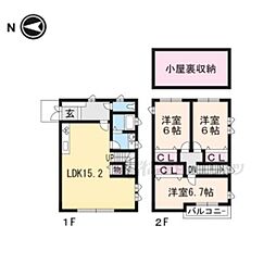 京都市山科区竹鼻西ノ口町の一戸建て
