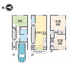 京都市山科区小山中島町の一戸建て