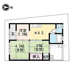 京都市山科区竹鼻外田町の一戸建て