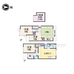 京都市山科区椥辻封シ川町の一戸建て
