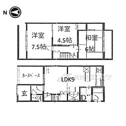 京都市山科区小山南溝町の一戸建て