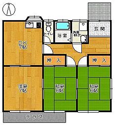 富田アパート 南側