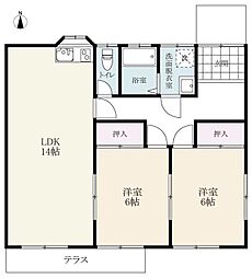 富田アパート 南側