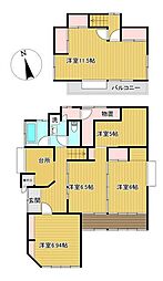 向山貸家2号棟 1