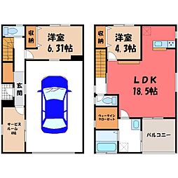 河内郡上三川町しらさぎ1丁目の一戸建て