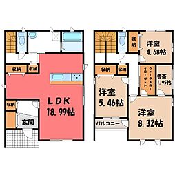 宇都宮市戸祭2丁目の一戸建て