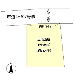 所沢市林1丁目・全1区画　建築条件なし土地　〜閑静な住宅地〜