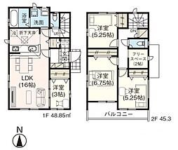 飯能市双柳・全15棟　新築一戸建　8号棟 〜収納スペース豊富〜