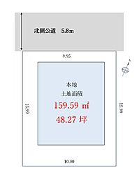 入間市宮寺・全1区画　建築条件なし土地　〜土地約48坪〜