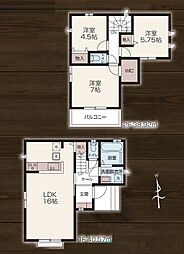 狭山市上奥富・全1棟　新築一戸建　〜全居室収納付き3LDK〜