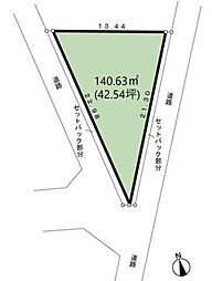 日高市高萩・全1区画　建築条件なし土地　〜両面道路〜