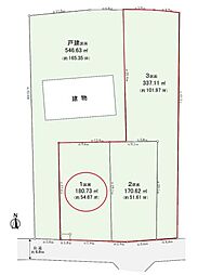 所沢市糀谷・全4区画　建築条件なし土地　1区画 〜南道路・更地・整形地〜