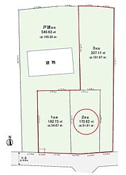 所沢市糀谷・全4区画　建築条件なし土地　2区画 〜南道路・更地・整形地〜