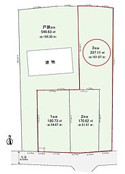 所沢市糀谷・全4区画　建築条件なし土地　3区画 〜南道路・更地〜