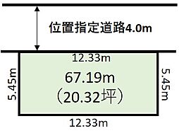 越谷市蒲生愛宕町　建築条件付き売地