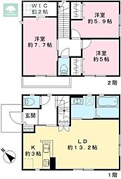 市川市北方２丁目の一戸建て