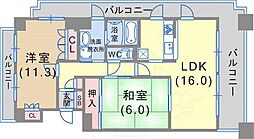 ヒルズ神戸大倉山 2F